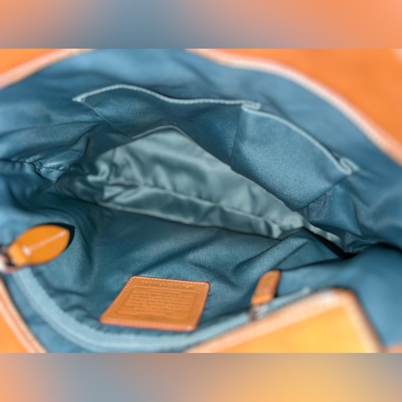 Rare Coach Authentic Penelope Purse F14683 White Cream & Brown Pebble Leather - Picture 13 of 13